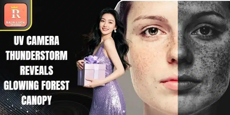 Uv Camera Thunderstorm Reveals Glowing Forest Canopy